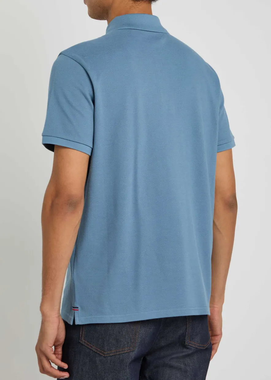 Logo-appliquéd piqué cotton polo shirt