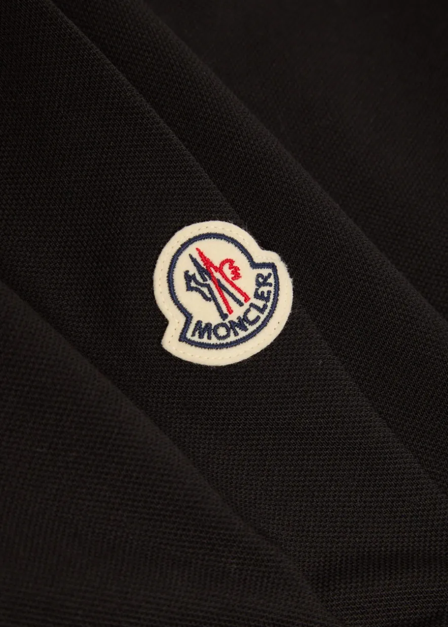 Logo-appliquéd piqué cotton polo shirt