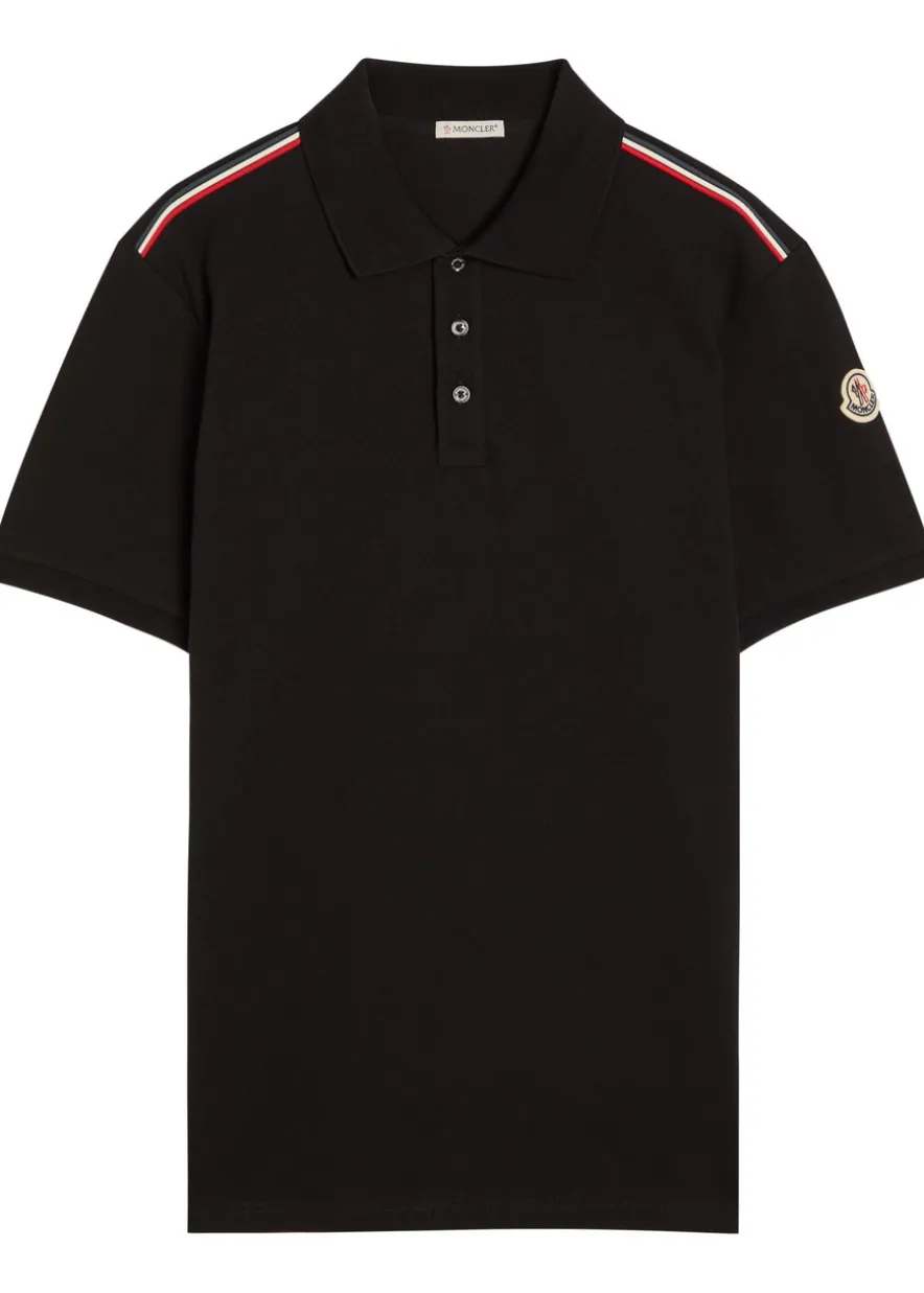 Logo-appliquéd piqué cotton polo shirt