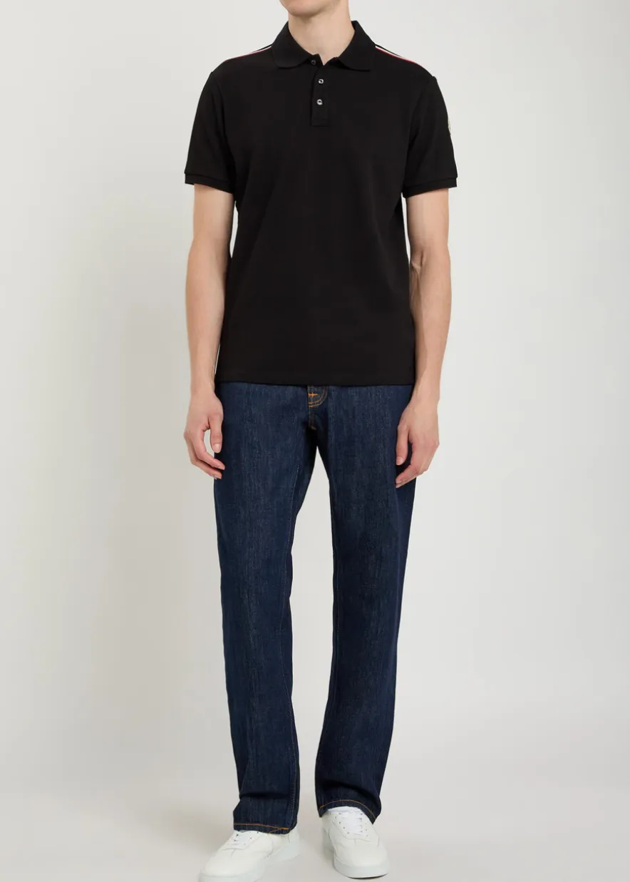 Logo-appliquéd piqué cotton polo shirt