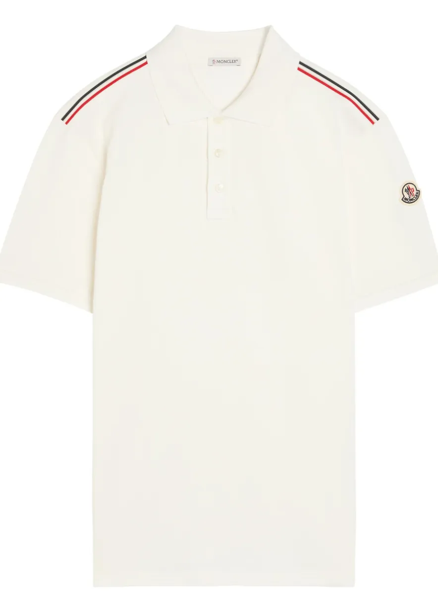 Logo-appliquéd piqué cotton polo shirt