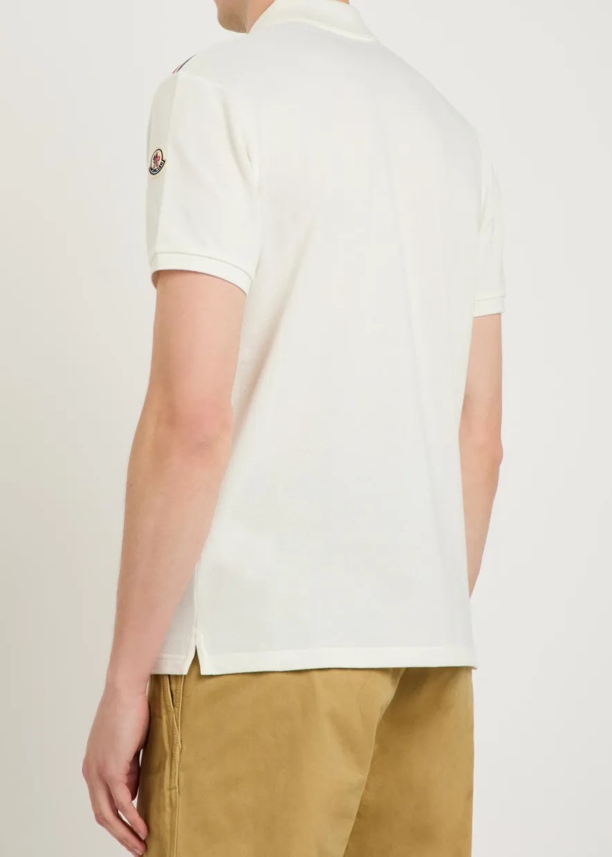 Logo-appliquéd piqué cotton polo shirt