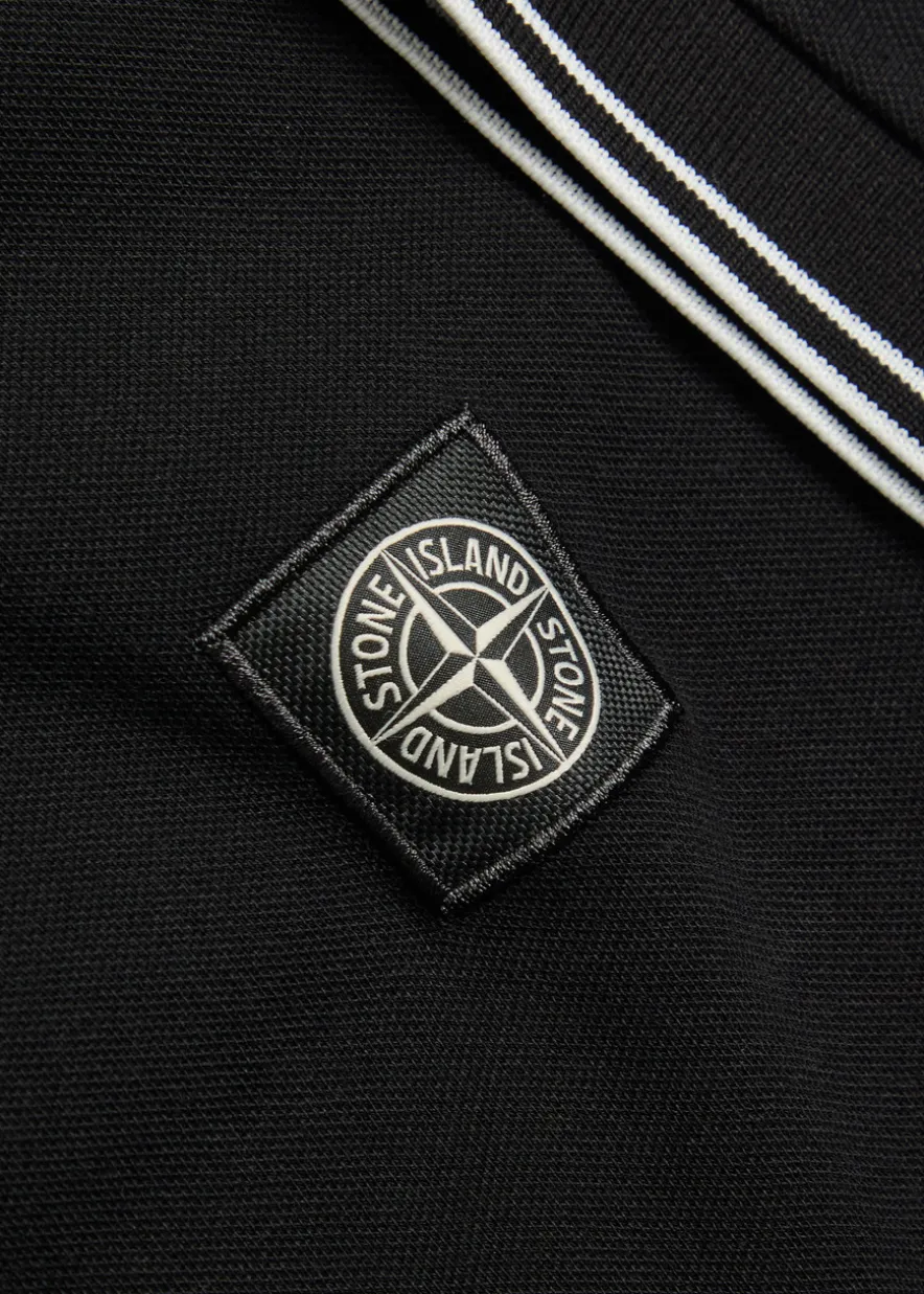 Logo-appliquéd piqué cotton polo shirt