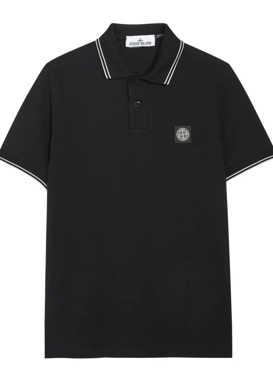 Logo-appliquéd piqué cotton polo shirt
