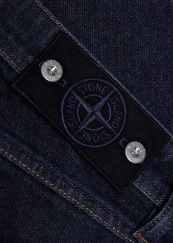 Logo-appliquéd slim-leg jeans
