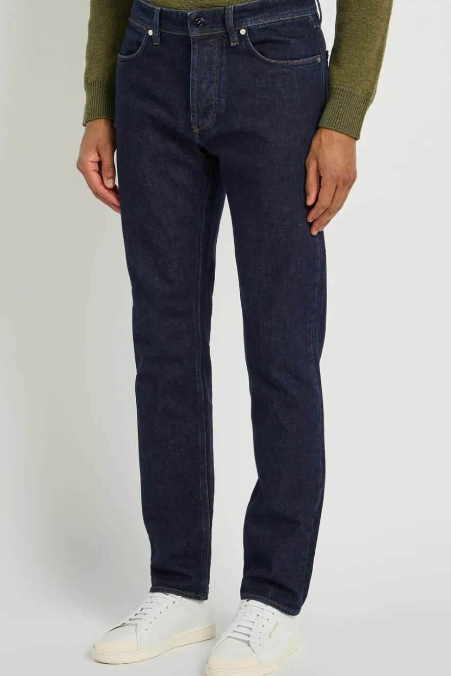 Logo-appliquéd slim-leg jeans