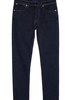 Logo-appliquéd slim-leg jeans
