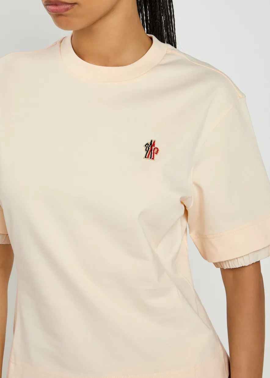 Logo-appliquéd stretch-cotton T-shirt