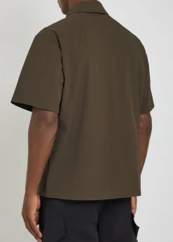 Logo-appliquéd stretch-polyamide polo shirt