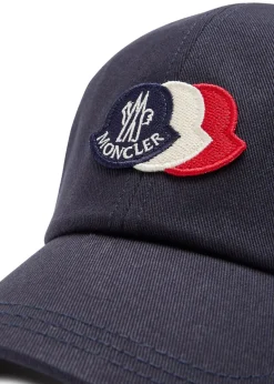Logo-appliquéd twill cap