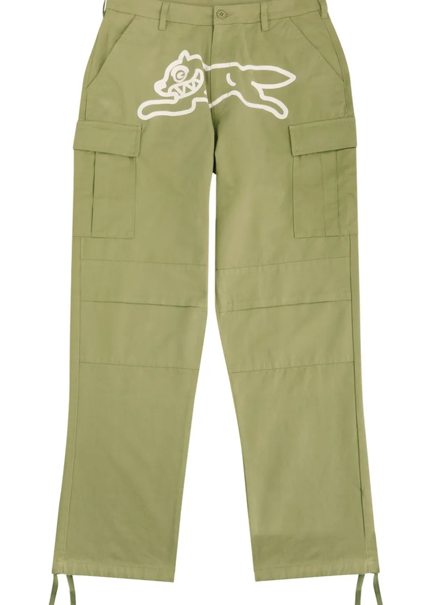 Logo-appliquéd twill cargo trousers