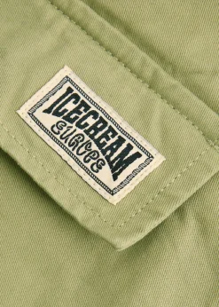 Logo-appliquéd twill cargo trousers