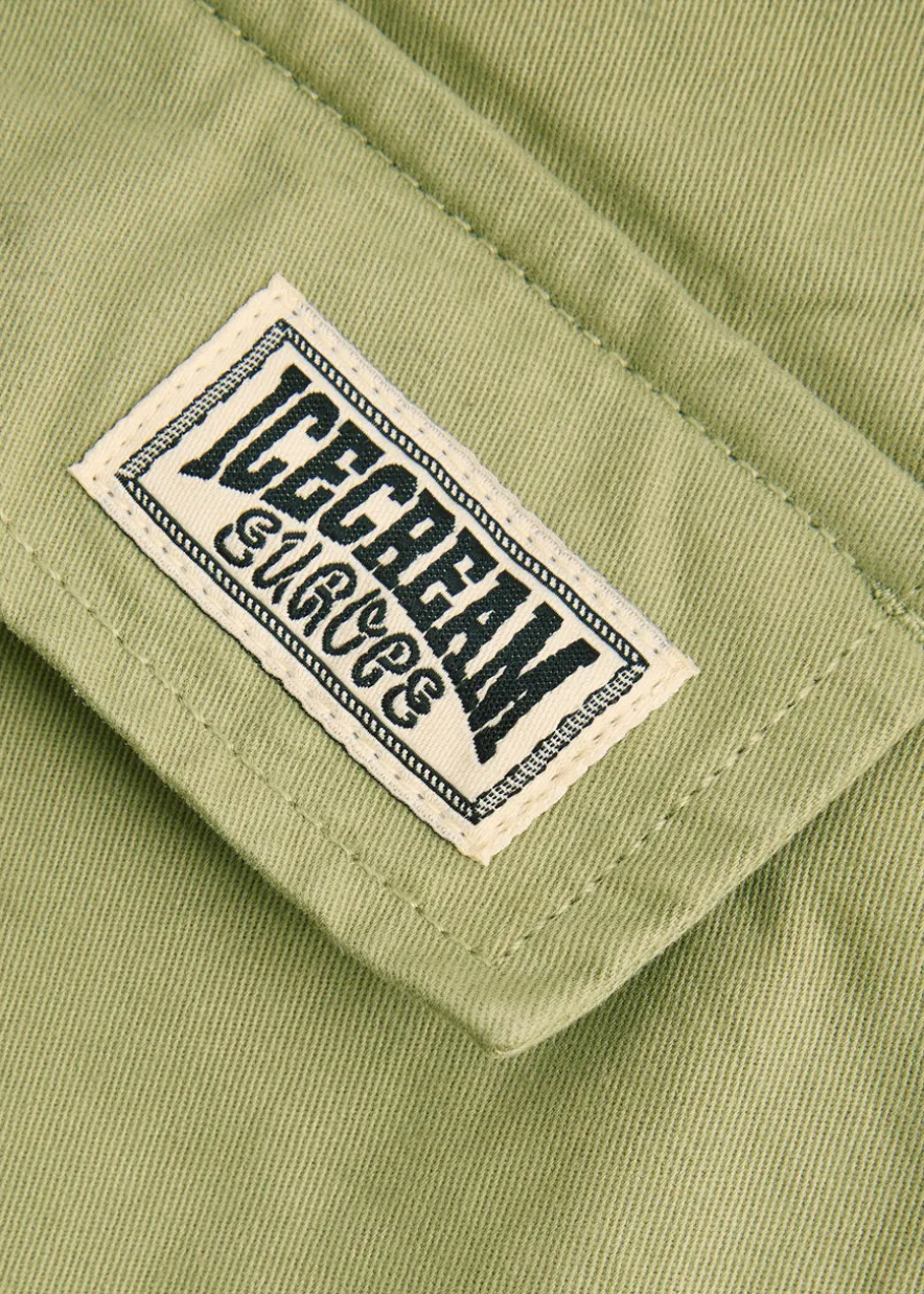 Logo-appliquéd twill cargo trousers