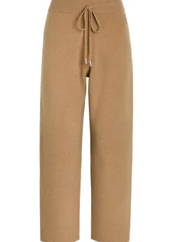 Logo-appliquéd wool and cashmere-blend sweatpants
