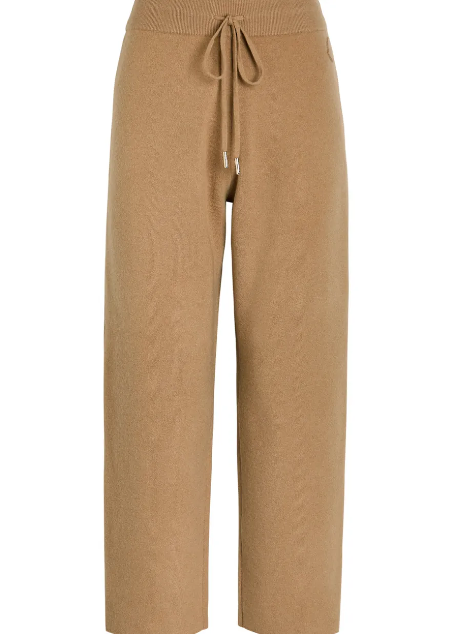 Logo-appliquéd wool and cashmere-blend sweatpants
