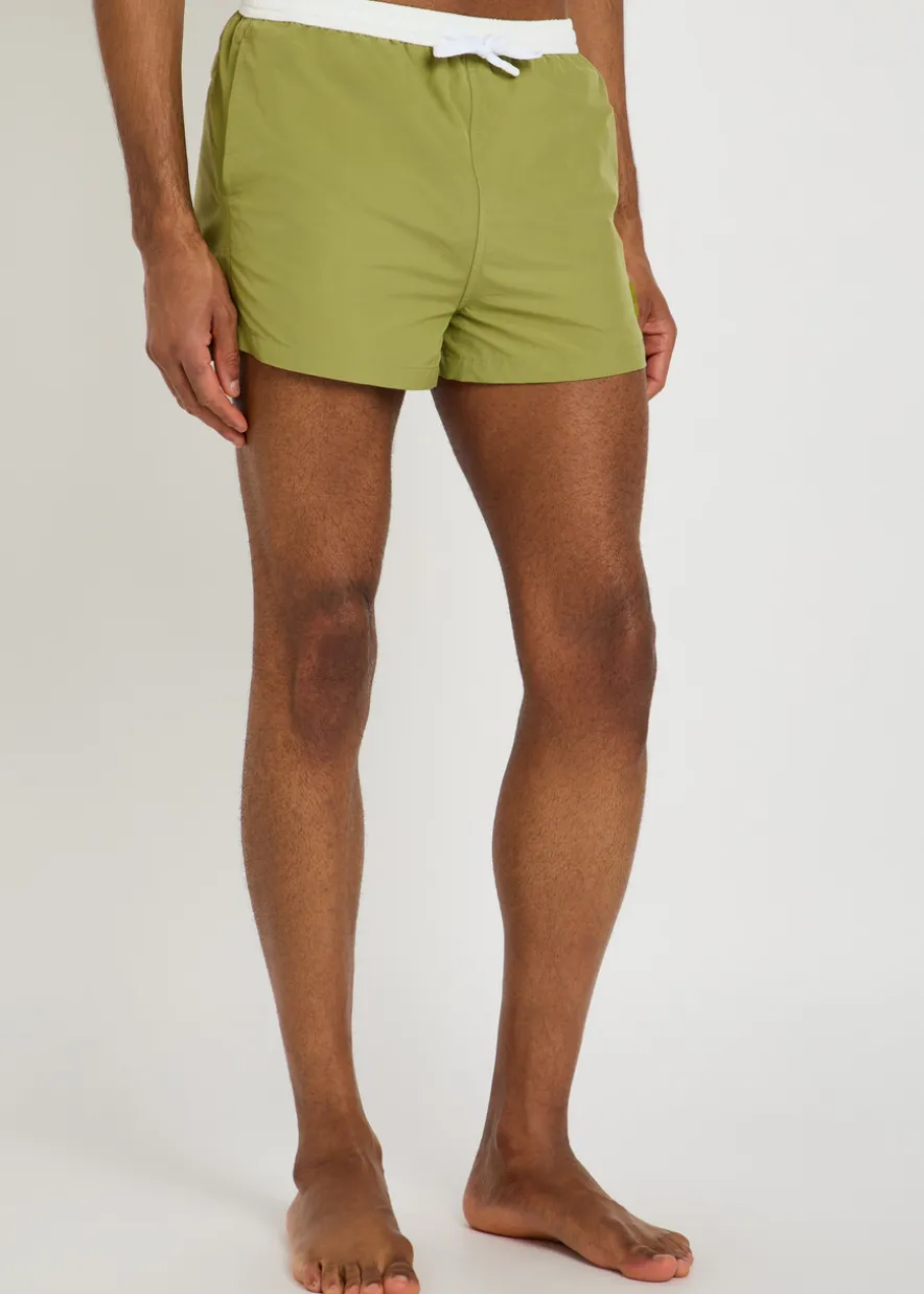 Logo-appliquéd woven swim shorts