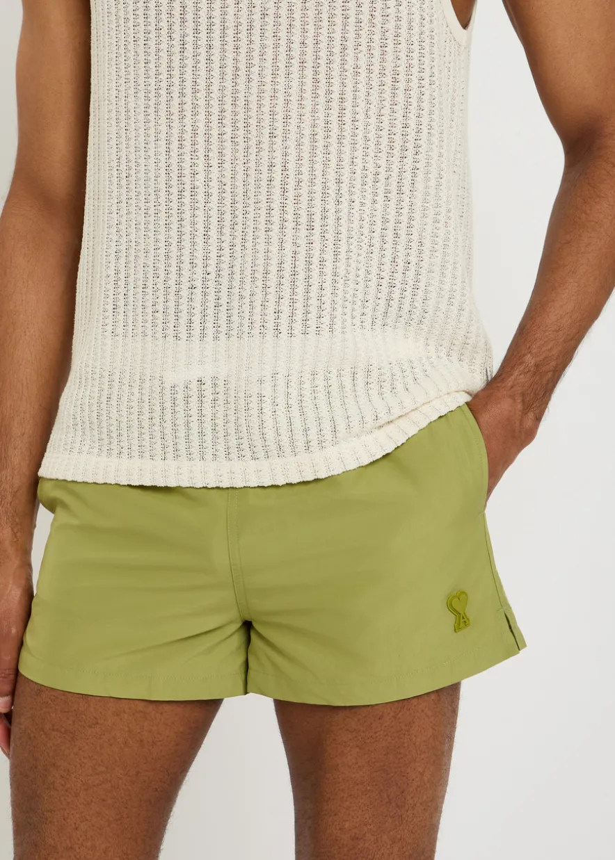 Logo-appliquéd woven swim shorts