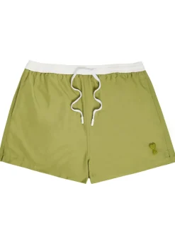 Logo-appliquéd woven swim shorts