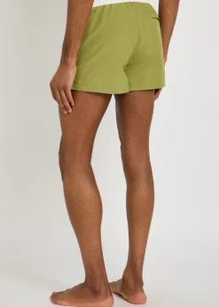 Logo-appliquéd woven swim shorts
