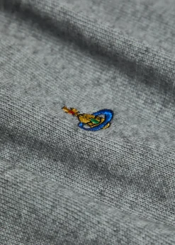 Logo asymmetric wool and cashmere-blend polo jumper