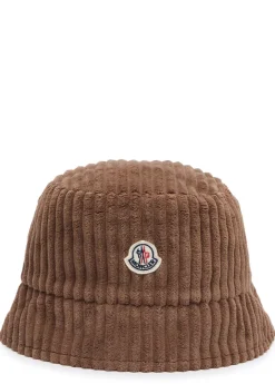 Logo corduroy bucket hat
