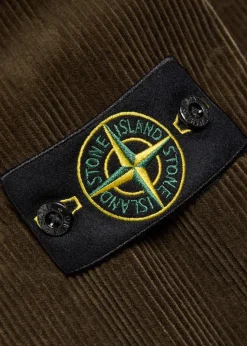 Logo corduroy overshirt
