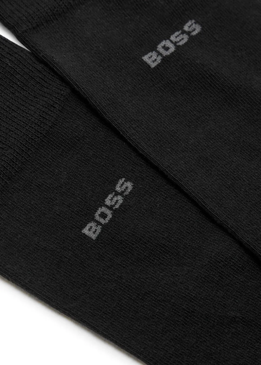 Logo cotton-blend socks - set of two