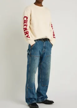 Logo cotton-knit jumper