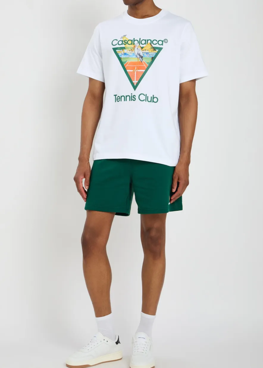 Logo cotton shorts