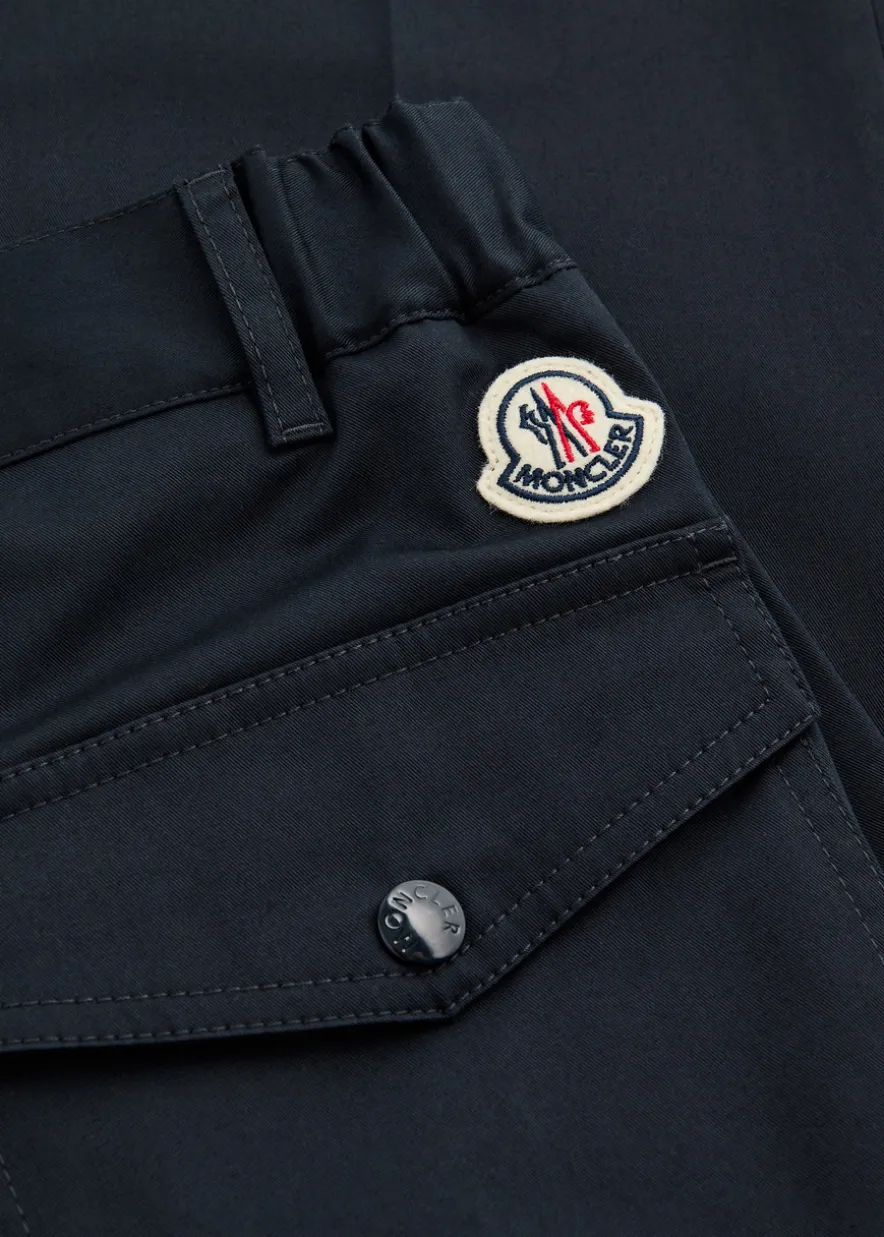Logo cotton-stretch trousers