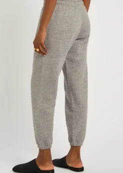 Logo-embroidered cotton-blend sweatpants
