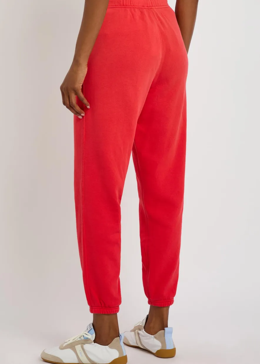 Logo-embroidered cotton-blend sweatpants