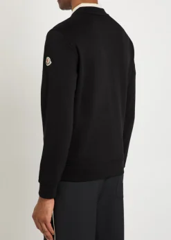Logo-embroidered cotton-blend sweatshirt