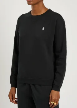 Logo-embroidered cotton-blend sweatshirt