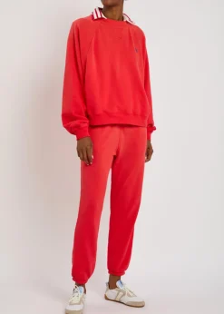 Logo-embroidered cotton-blend sweatshirt