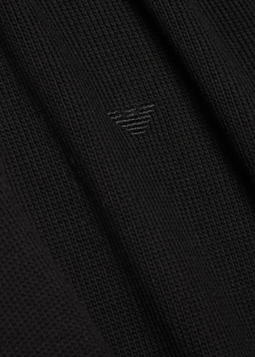 Logo-embroidered cotton-knit jumper