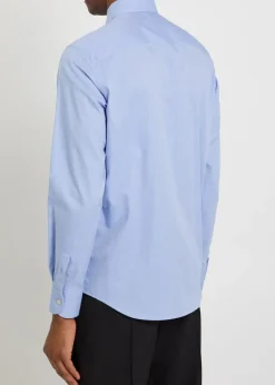 Logo-embroidered cotton Oxford shirt