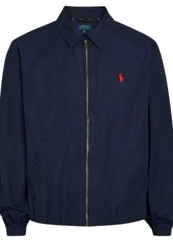 Logo-embroidered cotton-poplin jacket