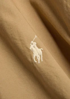 Logo-embroidered cotton-poplin jacket