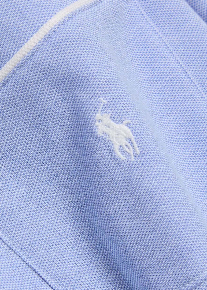 Logo-embroidered cotton pyjama set