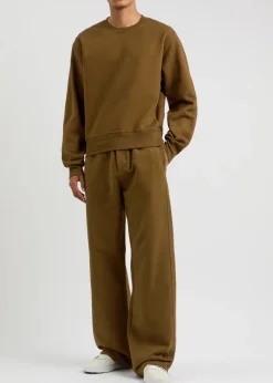 Logo-embroidered cotton sweatshirt