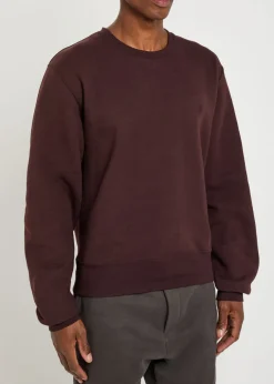 Logo-embroidered cotton sweatshirt