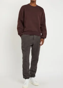 Logo-embroidered cotton sweatshirt