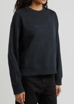 Logo-embroidered cotton sweatshirt