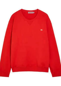 Logo-embroidered cotton sweatshirt