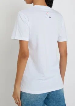 Logo-embroidered cotton T-shirt