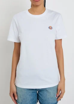 Logo-embroidered cotton T-shirt