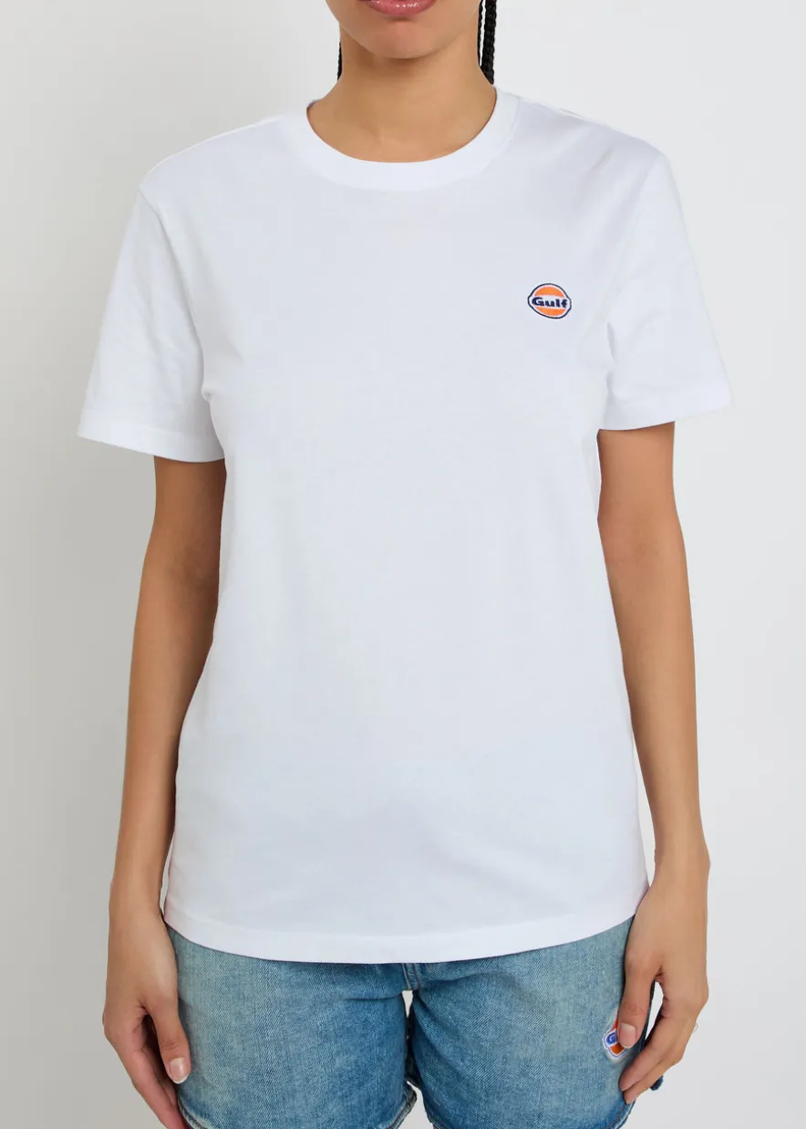 Logo-embroidered cotton T-shirt