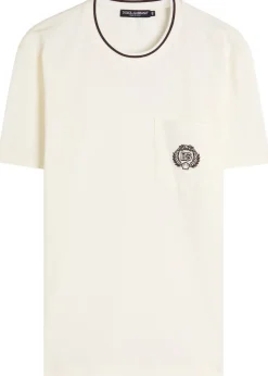 Logo-embroidered cotton T-shirt