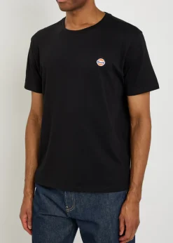 Logo-embroidered cotton T-shirt